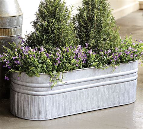 large galvanized steel planter boxes|galvanized steel planters home depot.